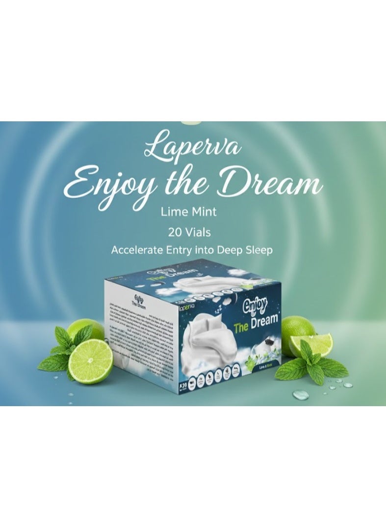 Laperva Enjoy the Dream, Lime Mint, 20 Vials, Accelerate Entry into Deep Sleep - Image 2